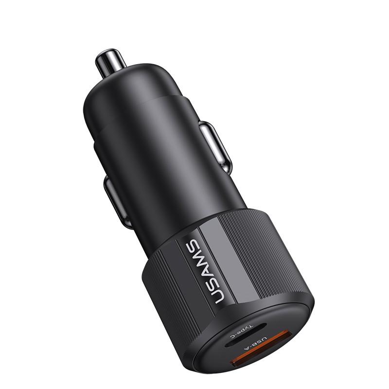 USAMS CC283 60W A+C Dual-port Fast Car Charger - YT Series