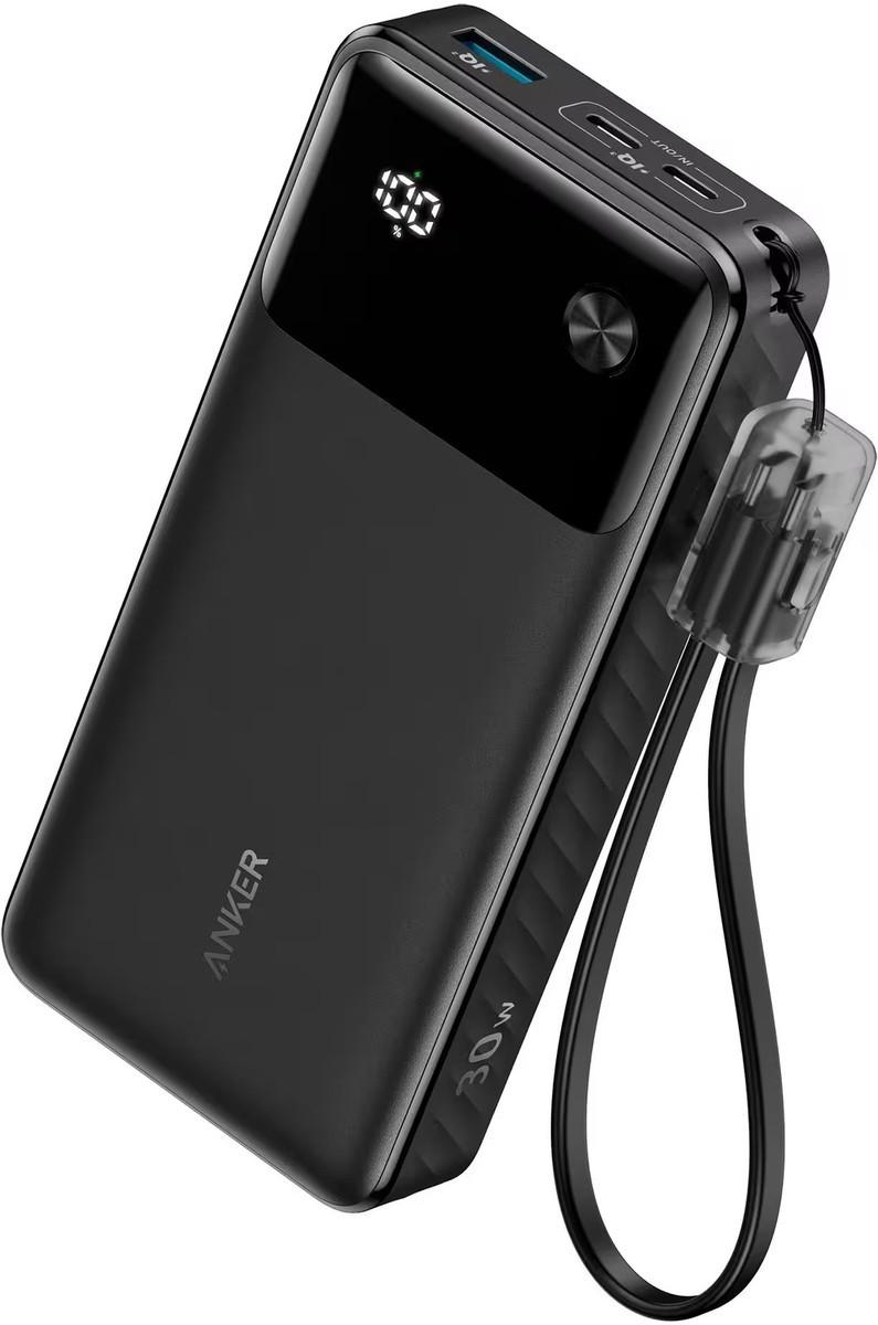 ANKER POWER BANK 20K 30W ON THE GO BLACK