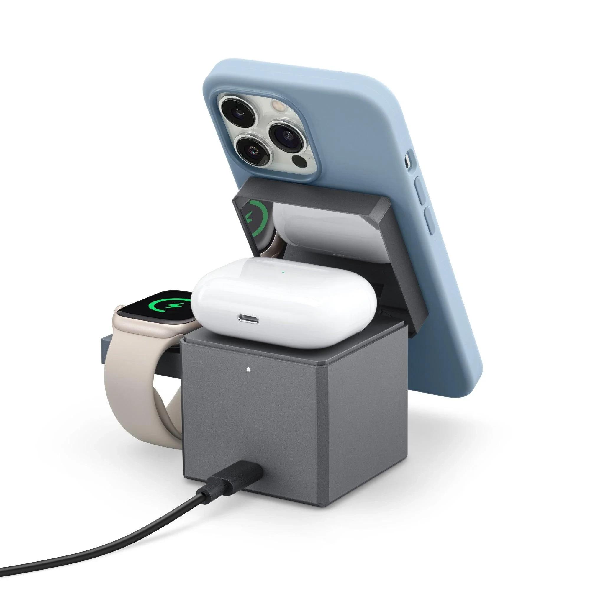 Anker 3in1 Cube with MagSafe Gray